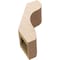 Ekena Millwork 5-inch W x 10-inch D x 14-inch H Stanfield Rough Cedar Woodgrain TimberThane Knee Brace, Primed BRCUR05X10X14STARCPR - alternate 4